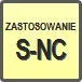 Piktogram - Zastosowanie: S-NC - szczególnie do gwintowania synchronicznego na obrabiarkach CNC z oprawką "soft-synchro" szerokiej gamy materiałów